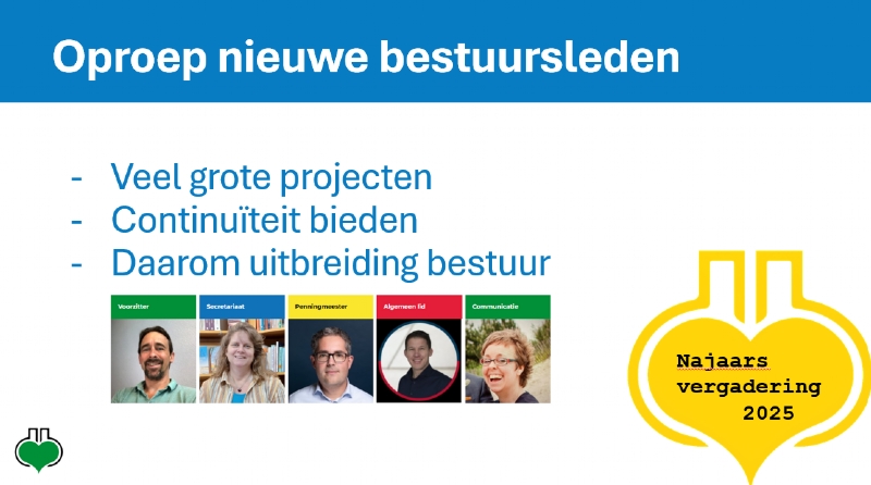 Oproep extra bestuursleden Dorpsbelangen Biddinghuizen